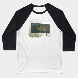 Picture of a Tennessee sign photography Welcome to TN Baseball T-Shirt